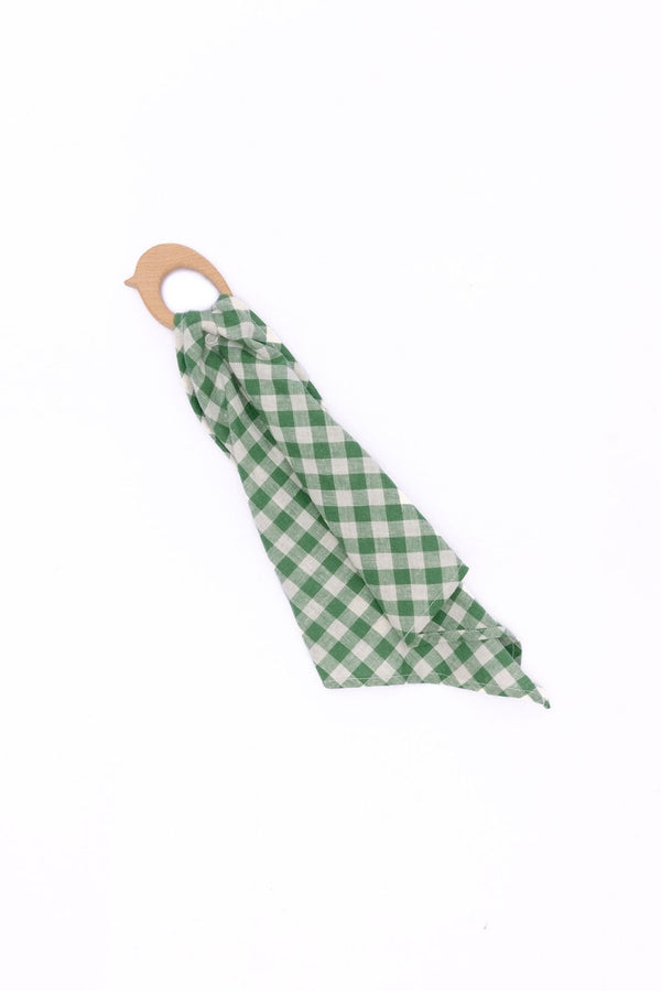 Parker - Linen + Maple Ring Teether