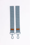 Light Denim - Stroller Strap Clip Set