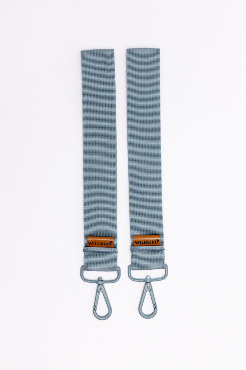 Light Denim - Stroller Strap Clip Set
