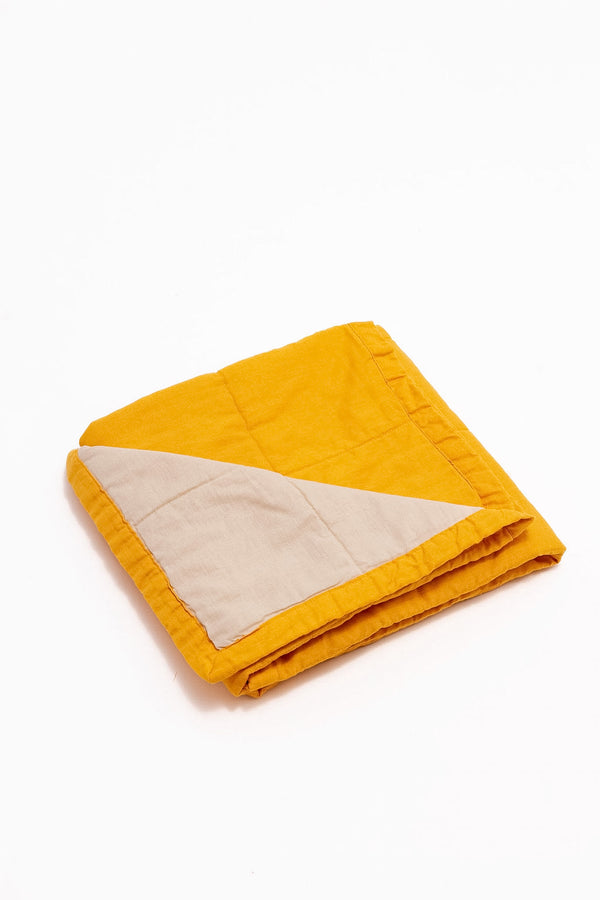 Clementine/Sparrow - Linen Quilted Blanket