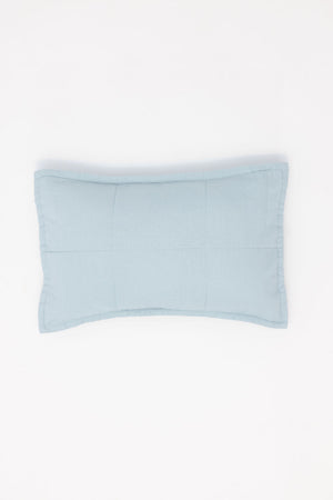 Dove - Linen Quilted Sham & Pillow